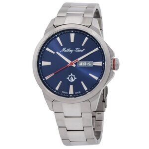 NWT Authentic Mathey-Tissot Field Scout Quartz Blue Dial Men's Watch